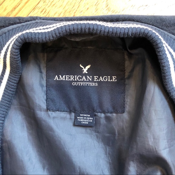 American Eagle Bomber Jacket Varsity Jacket - Picture 7 of 8